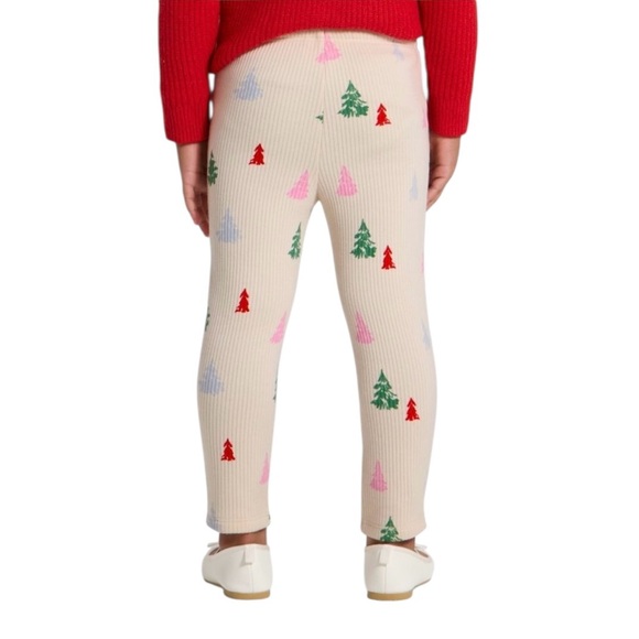 Cat & Jack Holiday Ribbed Leggings Size 2T - Picture 2 of 3